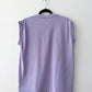 1980s Vintage USA Made Playgirl Playboy Bunny Washington D.C. Purple Sleeveless Muscle Tank T-shirt