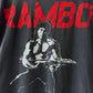 1980s Vintage Rambo Sylvester Stallone Muscle Sleeveless Bootleg Tee Shirt