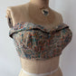 1950s Vintage Paisley Crop Bustier - "A Goddess Bra"