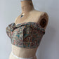 1950s Vintage Paisley Crop Bustier - "A Goddess Bra"