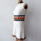 1960s Vintage Mr. Dino Rare "Belted" Trompe L'oeil 2D Cartoon Tri-color Romper