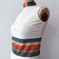 1960s Vintage Mr. Dino Rare "Belted" Trompe L'oeil 2D Cartoon Tri-color Romper