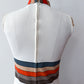 1960s Vintage Mr. Dino Rare "Belted" Trompe L'oeil 2D Cartoon Tri-color Romper