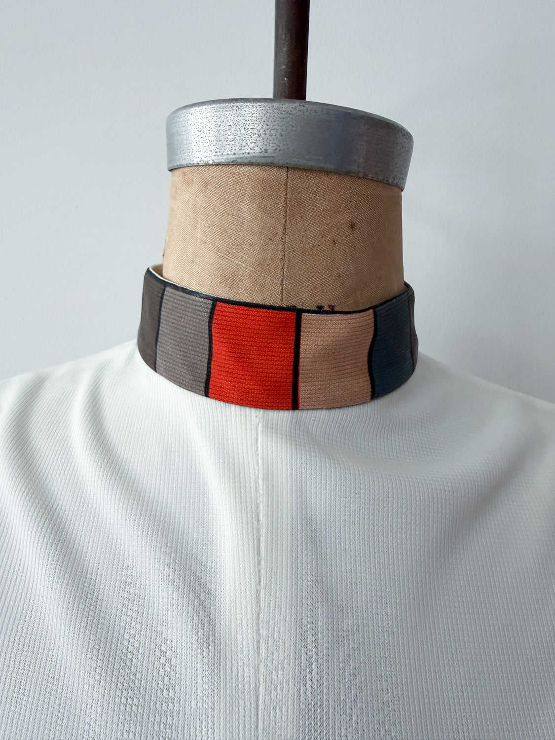 1960s Vintage Mr. Dino Rare "Belted" Trompe L'oeil 2D Cartoon Tri-color Romper