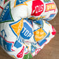 1960s Vintage SIGNS SIGNS SIGNS! Mod Primary Colors Sleeping Bag with Original Bag