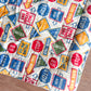 1960s Vintage SIGNS SIGNS SIGNS! Mod Primary Colors Sleeping Bag with Original Bag