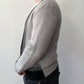 1950s Vintage Italian Knit Grayscale Cardigan Sweater by Damon