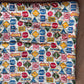 1960s Vintage SIGNS SIGNS SIGNS! Mod Primary Colors Sleeping Bag with Original Bag