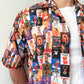 Y2K Vintage Bootleg Playboy Magazine Cover Girl Graphic Button Up 2000s