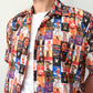Y2K Vintage Bootleg Playboy Magazine Cover Girl Graphic Button Up 2000s