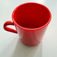 1970s Vintage Orange Melamine Plastic Mugs