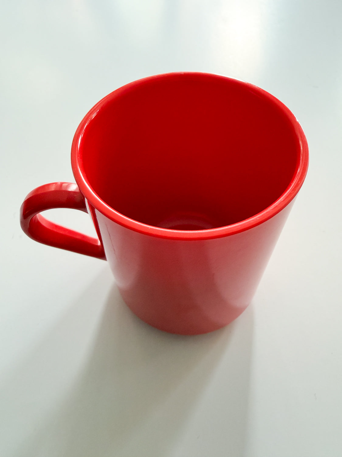 1970s Vintage Orange Melamine Plastic Mugs