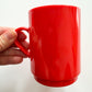 1970s Vintage Orange Melamine Plastic Mugs
