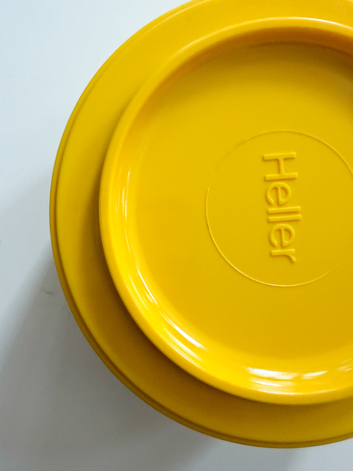 1970s Vintage 5" Yellow Melamine Soup Bowl by Heller; Massimo Vignelli - Designer