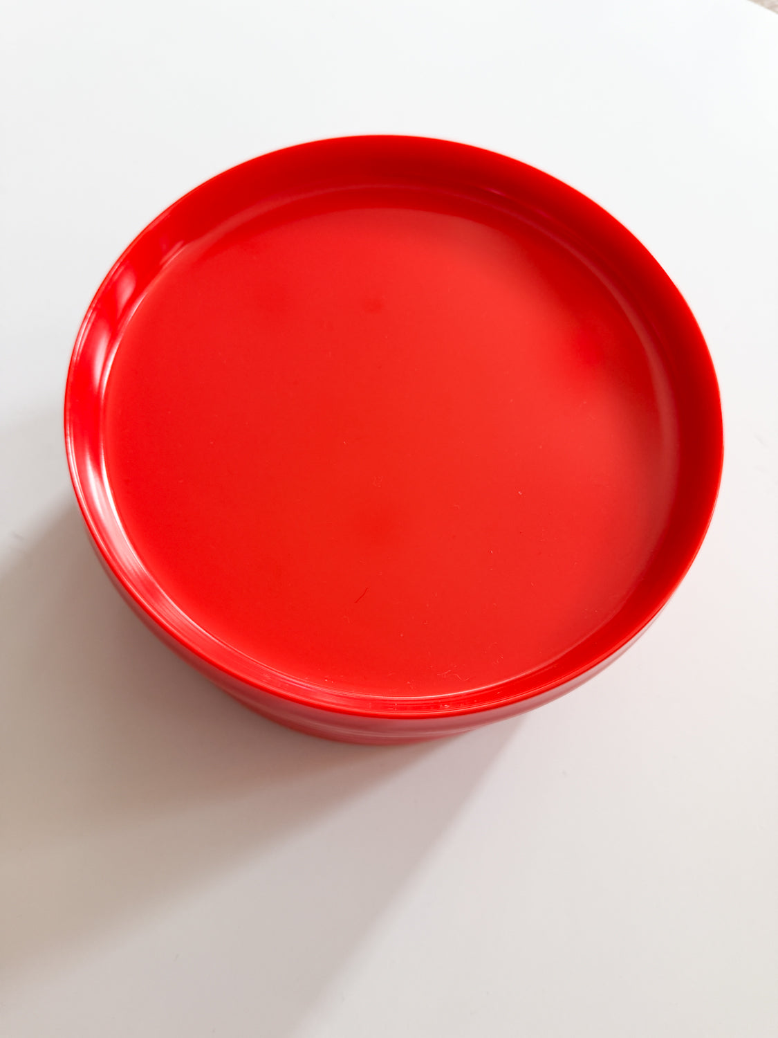 1970s Vintage Orange Melamine 7" Snack Plates by Oblique by PMC