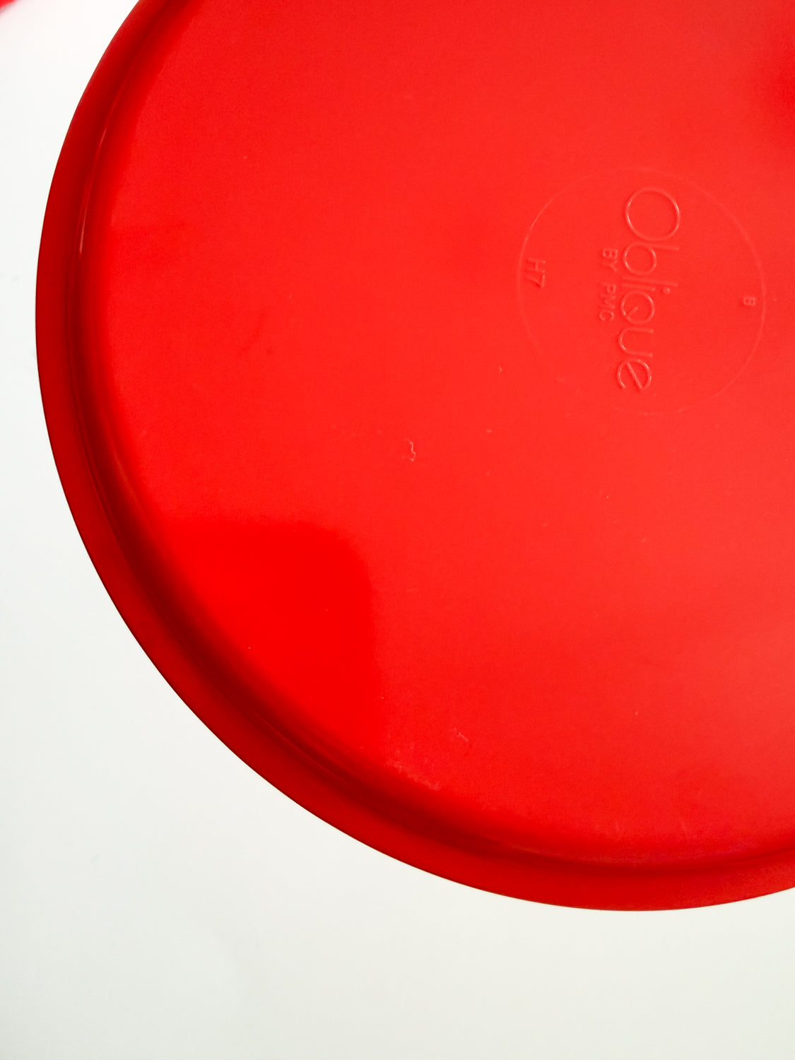 1970s Vintage Orange Melamine 7" Snack Plates by Oblique by PMC