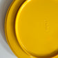 1970s Vintage 10" Yellow Melamine Dinner "Maxplates" by Heller; Massimo Vignelli - Designer