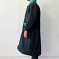 1980s Vintage Western Workwear Teal + Black Canvas Duster Coat by David James