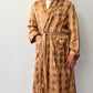 1960s Vintage Yellow Paisley Lined Multi-Pocket Robe