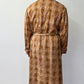 1960s Vintage Yellow Paisley Lined Multi-Pocket Robe