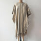 1960s Vintage Alpaca Striped Fringed Poncho Cape