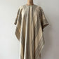 1960s Vintage Alpaca Striped Fringed Poncho Cape