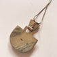 1990s Vintage Sterling Silver & Lapis Lazuli Abstract Statement Modernist Pendant Necklace