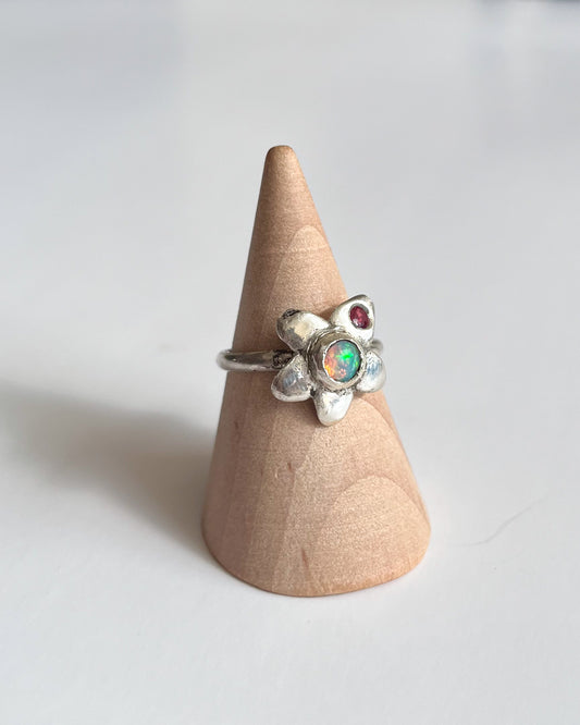 Opal + Sapphire Penelope Ring | Trinity Barbara