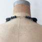 1980s Vintage Floral Inlay Shell & Enamel Collar