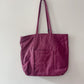 1980s Vintage Leather Zip Closure XL Totes - Plum, Teal, & Deep Navy