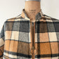 1960s Vintage Plaid Wool & Canvas Reversible Cape