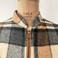 1960s Vintage Plaid Wool & Canvas Reversible Cape