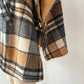 1960s Vintage Plaid Wool & Canvas Reversible Cape