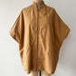 1960s Vintage Plaid Wool & Canvas Reversible Cape