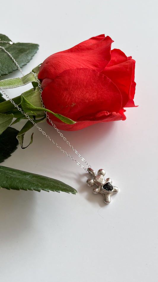 Sapphire Lil Monster Necklace | Trinity Barbara