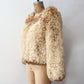 1970s Vintage Curly Mongolian Lamb Short Jacket by Jacobson's