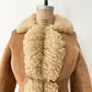 1970s Vintage Stunning Shearling Penny Lane Suede Leather Coat