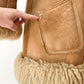 1970s Vintage Stunning Shearling Penny Lane Suede Leather Coat