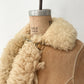1970s Vintage Stunning Shearling Penny Lane Suede Leather Coat