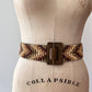 1990s Vintage Chunky Wooden Beaded Belt