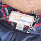 1990s Vintage Made in Italy Navy Horse Tack Print Preppy Sporty Skort Shorts Skirt