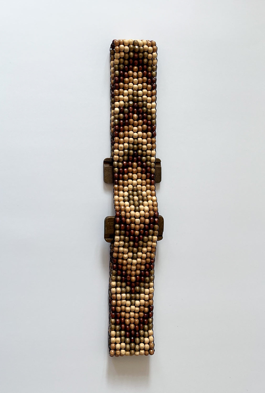 1990s Vintage Chunky Wooden Beaded Belt