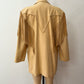 1980s Vintage Soft Tan Leather Fringe Men's Blazer