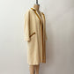 1960s Vintage Cream Wool Open Coat with Golden Trim
