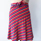 1970s Rainbow Woven Cotton Wrap Skirt
