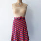 1970s Rainbow Woven Cotton Wrap Skirt