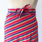1970s Rainbow Woven Cotton Wrap Skirt