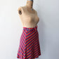 1970s Rainbow Woven Cotton Wrap Skirt