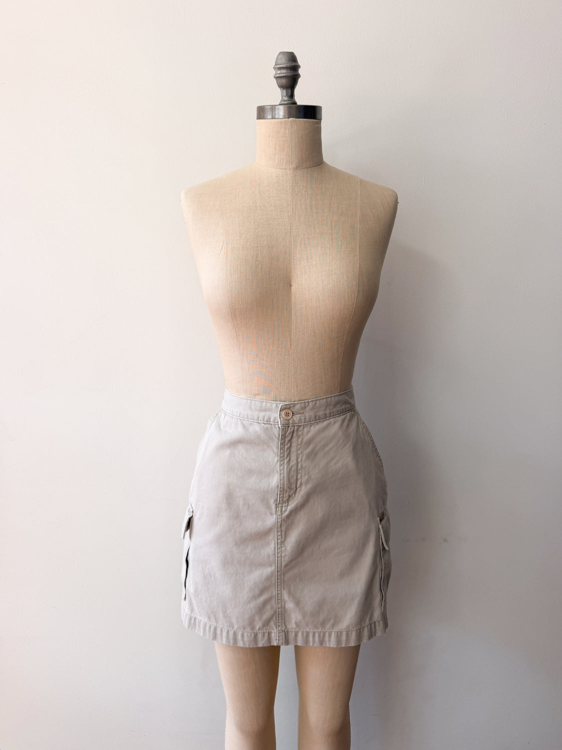 1990s Vintage Calvin Klein Cotton Cargo Skirt