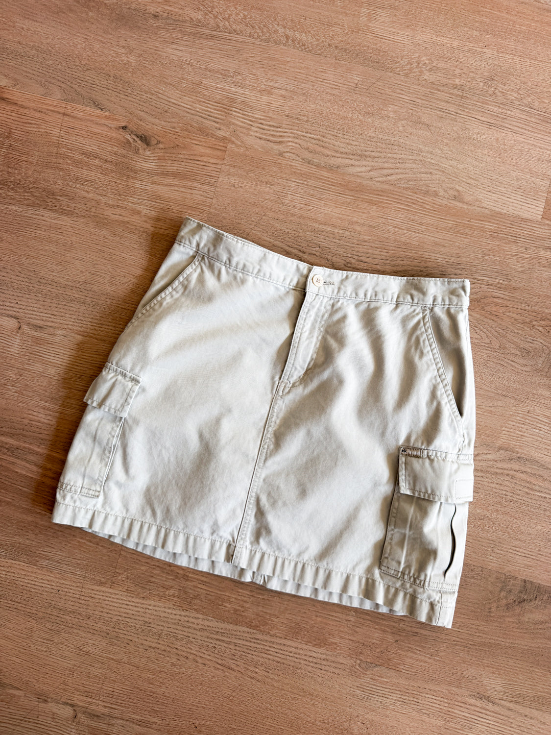 1990s Vintage Calvin Klein Cotton Cargo Skirt